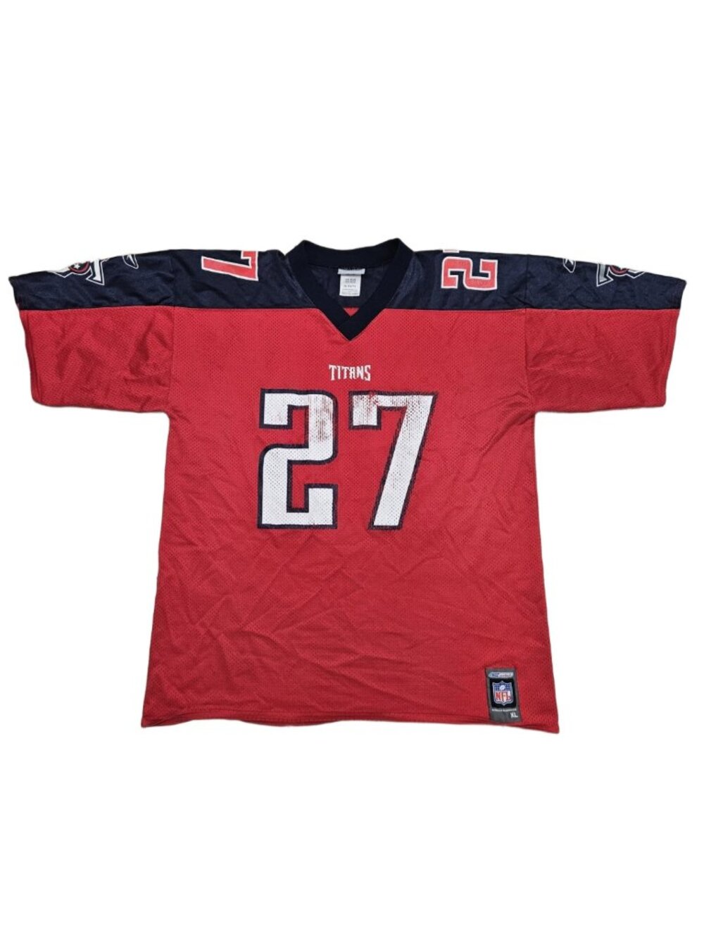 Eddie George Titans #27 Reebok NFL Jersey XL Red